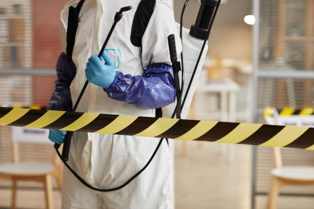 Professional Sewage Cleanup technician working in Newport, OR